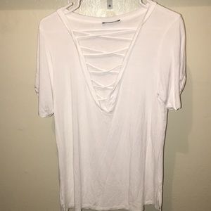 Simple white tee